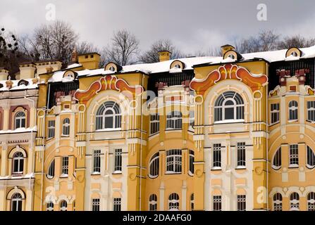 Bellissimo edificio in via Vozdvizhenskaya. Kiev Foto Stock