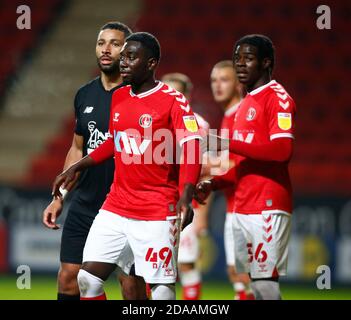 WOOLWICH, Regno Unito, 10 NOVEMBRE: Durante il Trofeo Papa John - Southern Group G tra Charlton Athletic e Leyton Orient a The Valley, Wool Foto Stock