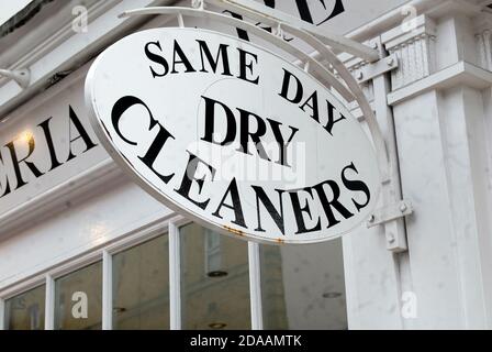 Negozio Dryclers Foto Stock