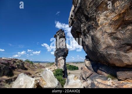 Geografia / viaggio, Germania, Sassonia-Anhalt, Weddersleben, Teufelsmauer (parete del diavolo) nella resina a , Additional-Rights-Clearance-Info-Not-Available Foto Stock