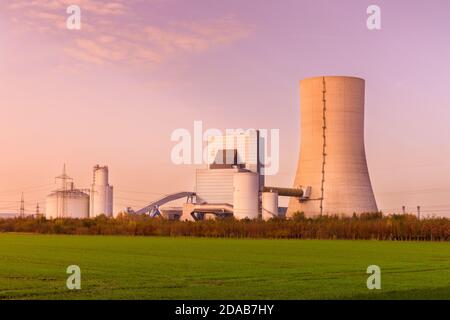 Datteln 4 centrale elettrica, ultima centrale a carbone da costruire, aperta 2020, Datteln, NRW, Germania Foto Stock