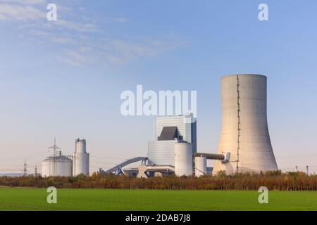 Datteln 4 centrale elettrica, ultima centrale a carbone da costruire, aperta 2020, Datteln, NRW, Germania Foto Stock