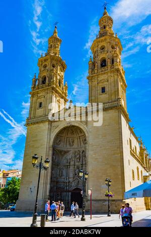 La Co-cattedrale di Santa María de la Redonda. Logrono - Logroño, la Rioja, Spagna, Europa Foto Stock