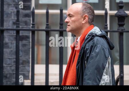 Londra, Regno Unito. 11 Nov 2020. Dominic Cummings in Downing Street London Credit: Ian Davidson/Alamy Live News Foto Stock