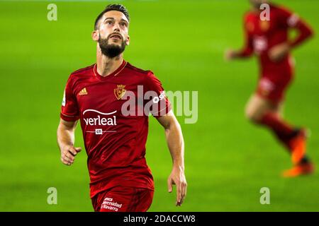 Roberto Torres di Osasuna durante la partita di calcio del campionato spagnolo la Liga tra Sevilla FC e CA Osasuna il 7 novembre 2020 a Ramon EPP Foto Stock