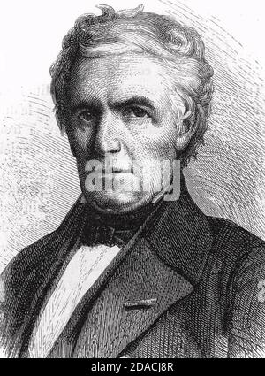 MARC SEGUIN (1786-1875) ingegnere francese che ha inventato il cavo ponte di sospensione Foto Stock