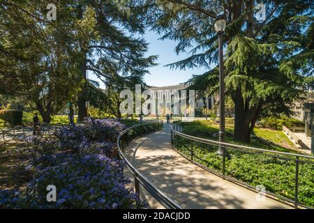 Berkeley, USA - MARZO 18 2019: Vista dell'Università della California, Berkeley in una giornata di sole Foto Stock