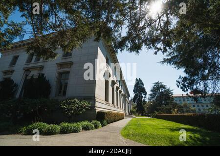 Berkeley, USA - MARZO 18 2019: Vista dell'Università della California, Berkeley in una giornata di sole Foto Stock