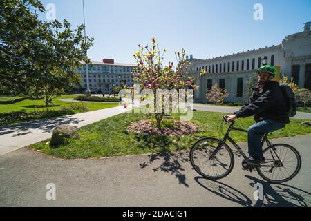 Berkeley, USA - MARZO 18 2019: Vista dell'Università della California, Berkeley in una giornata di sole Foto Stock