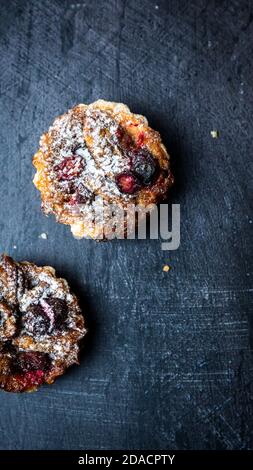 Stagione di festa cranberry pecan crostata Foto Stock