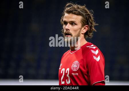 Broendby, Danimarca. 11 Nov 2020. Lucas Andersen (23) della Danimarca ha visto nella partita internazionale di amicizia tra la Danimarca e la Svezia sul Broendby Stadion di Broendby. (Photo Credit: Gonzales Photo/Alamy Live News Foto Stock