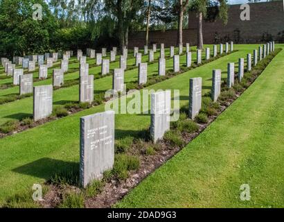 German War Cemetery, Cannock Chase, Staffordshire, Inghilterra, Regno Unito Foto Stock