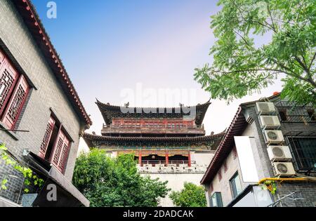 Porta della città costruita nel 1217; Luoyang, Cina. Foto Stock