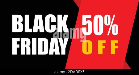 Design professionale per striscioni in vendita per il Black Friday Illustrazione Vettoriale