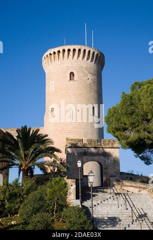 Geografia / viaggio, Spagna, Maiorca, Palma, Castell de Bellver a Palma di Maiorca, diritti aggiuntivi-clearance-Info-non-disponibile Foto Stock