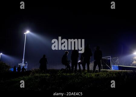 Oxford City 2 Northampton Town 1, 09/11/020. Court Place Farm, fa Cup 1° turno. Foto di Simon Gill. Foto Stock