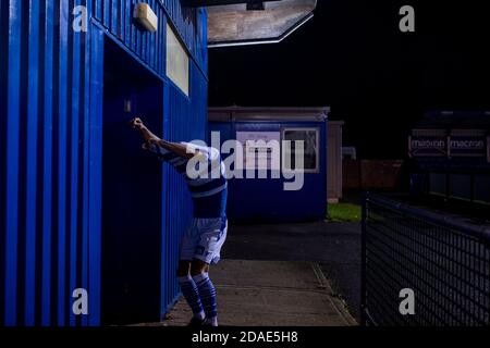 Oxford City 2 Northampton Town 1, 09/11/020. Court Place Farm, fa Cup 1° turno. Foto di Simon Gill. Foto Stock