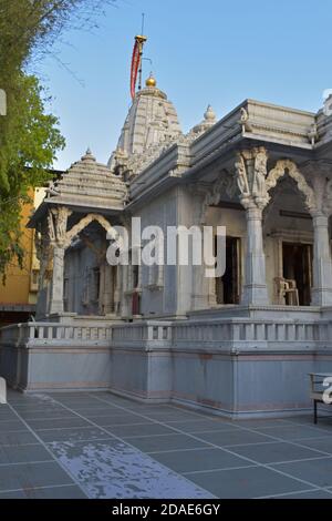 Manmohan Parshwanath Jain Swetambar Mandir, uno dei migliori Templi Jain in Bhawani Peth, Pune, Maharashtra Foto Stock