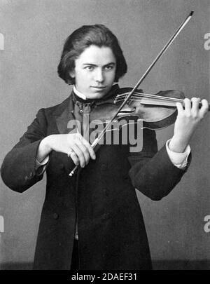 JAN KUBELÍK (1880-1940) violinista e compositore ceco. Foto Stock