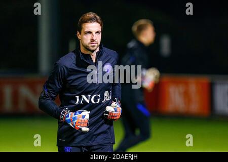 ZEIST, 09-11-2020 , Sportcentrum KNVB, Trainingscentrum KNVB in Zeist, stagione della Lega delle Nazioni 2020-2021. Formazione nazionale olandese. Il portiere olandese Tim Krul durante l'allenamento. Foto Stock