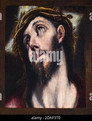 Cristo che porta la croce, dipinto di Workshop di El Greco, circa 1610 Foto Stock