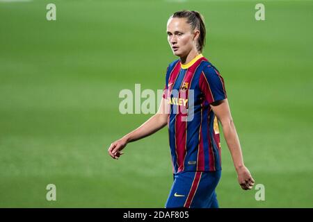 Caroline Graham Hansen del FC Barcelona durante il campionato femminile 039, la Liga Iberdrola tra FC Barcelona e Atlet P. Foto Stock