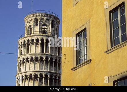 Torre pendente e edificio a Pisa Toscana Italia Foto Stock