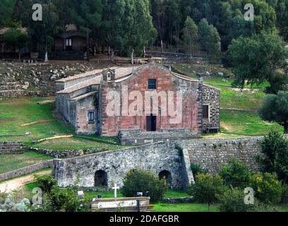 Sedilo, Sardegna, Italia. Santuario di Santu Antine (San Costantino) Foto Stock