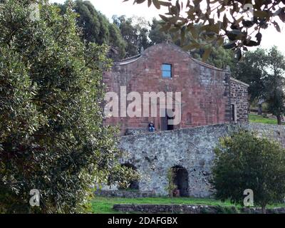 Sedilo, Sardegna, Italia. Santuario di Santu Antine (San Costantino) Foto Stock