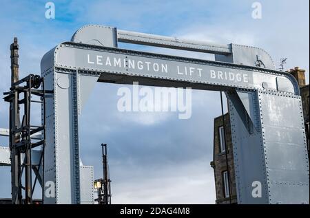 Restaurato Leamington Lift Bridge, Fountainbridge, Union Canal, Edimburgo, Scozia, Regno Unito Foto Stock