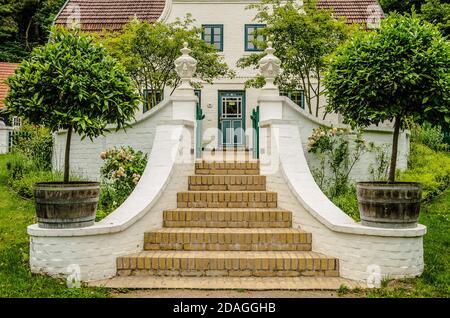 Il villaggio di Worpswede vicino a Brema è conosciuto in Germania e oltre per la sua comunità di artisti a maglia stretta. Il villaggio stesso celebra 800 anni Foto Stock