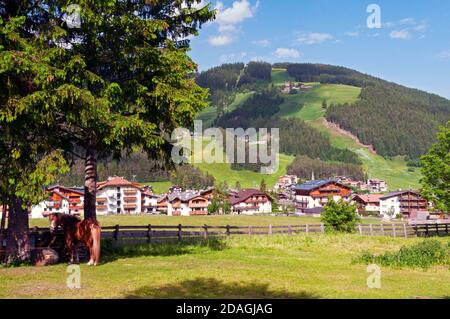 San Vigilio di Marebbe - Alto Adige, Italia Foto Stock