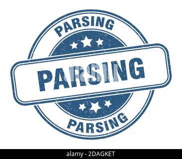 timbro di analisi. segno di analisi. etichetta grunge rotonda Illustrazione Vettoriale