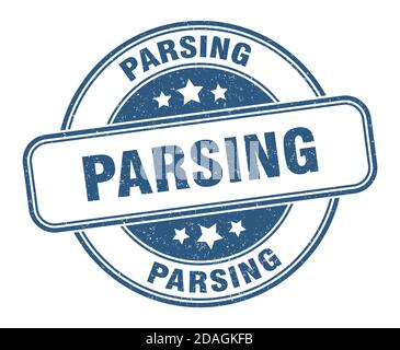 timbro di analisi. segno di analisi. etichetta grunge rotonda Illustrazione Vettoriale