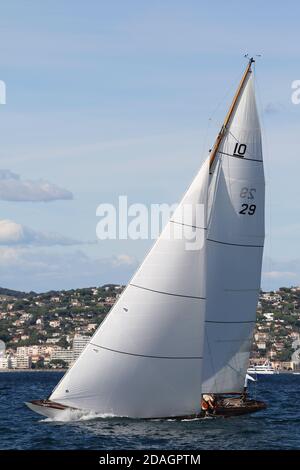 22e Voiles - Saint Tropez, Francia - Meerblick 29 vela - paesaggio, COVID-19, coronavirus - Set, 27, 2020 - p.m. 4 - Port de Saint Tropez Foto Stock