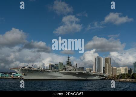 USS Midway Museum Foto Stock