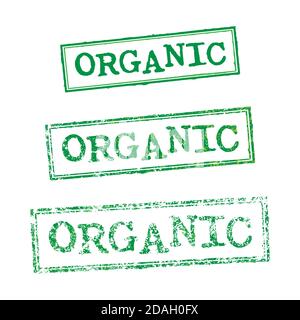 Impostare il timbro organico Illustrazione Vettoriale