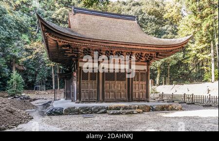 Tempio Eiho-ji, tempio buddista Rinzai Zen e giardini panoramici con colori autunnali a Tajimi-shi, Gifu, Giappone Foto Stock