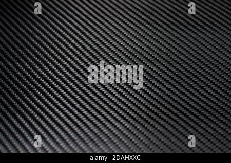 Tessuto piatto in fibra di carbonio con trama in twill reale Foto Stock