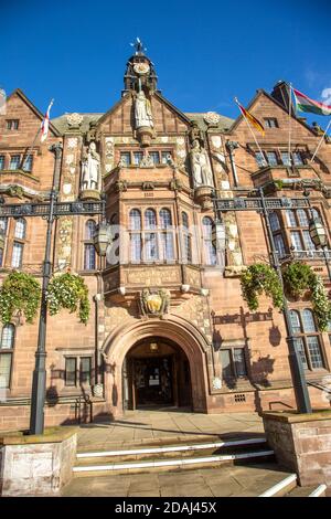 L'edificio Council House ha aperto nel 1917, stile Tudor, architettura del XX secolo, Coventry, Inghilterra, Regno Unito Foto Stock