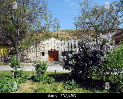 Austria, cantina scavata nel terreno per temperatura e stoccaggio ideali Foto Stock