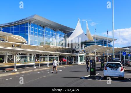 Il Terminal Internazionale all'Aeroporto di Auckland, Auckland, Nuova Zelanda Foto Stock