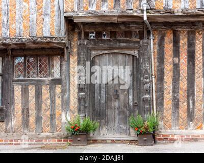 Edifici a graticcio Lavenham, Suffolk, Inghilterra, regno unito Foto Stock