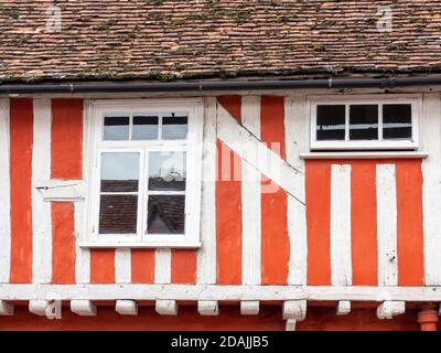 Edifici a graticcio Lavenham, Suffolk, Inghilterra, regno unito Foto Stock