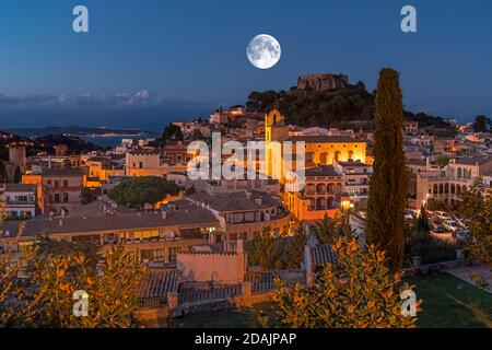 ROVINE DEL CASTELLO CITTÀ VECCHIA BEGUR COSTA BRAVA CATALOGNA SPAGNA Foto Stock