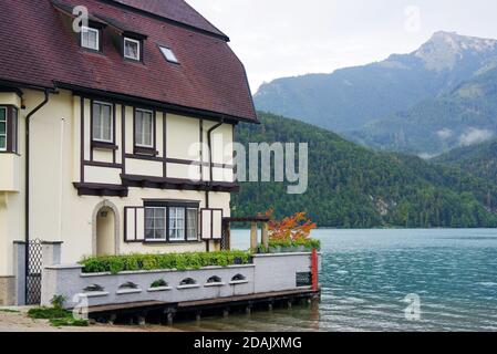 Architettura tradizionale a Saint Gilgen, Austria, Europa Foto Stock