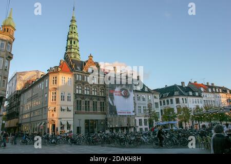 Copenhagen, Denamrk - Ottobre 22 2006 : le strade della bellissima città di Copenhagen Foto Stock