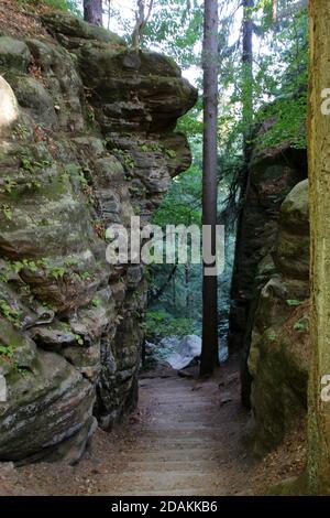 La Svezia buchi, la Svizzera sassone, la Germania Foto Stock