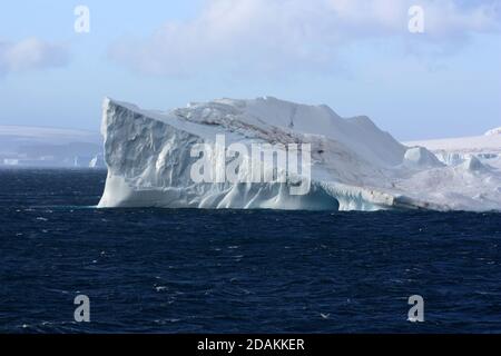 Iceberg nella Baia di Wilhelmina-Antartide Foto Stock