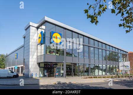 Lidl supermercato, Broadway, Bexleyheath, London Borough of Bexley, Greater London, England, Regno Unito Foto Stock